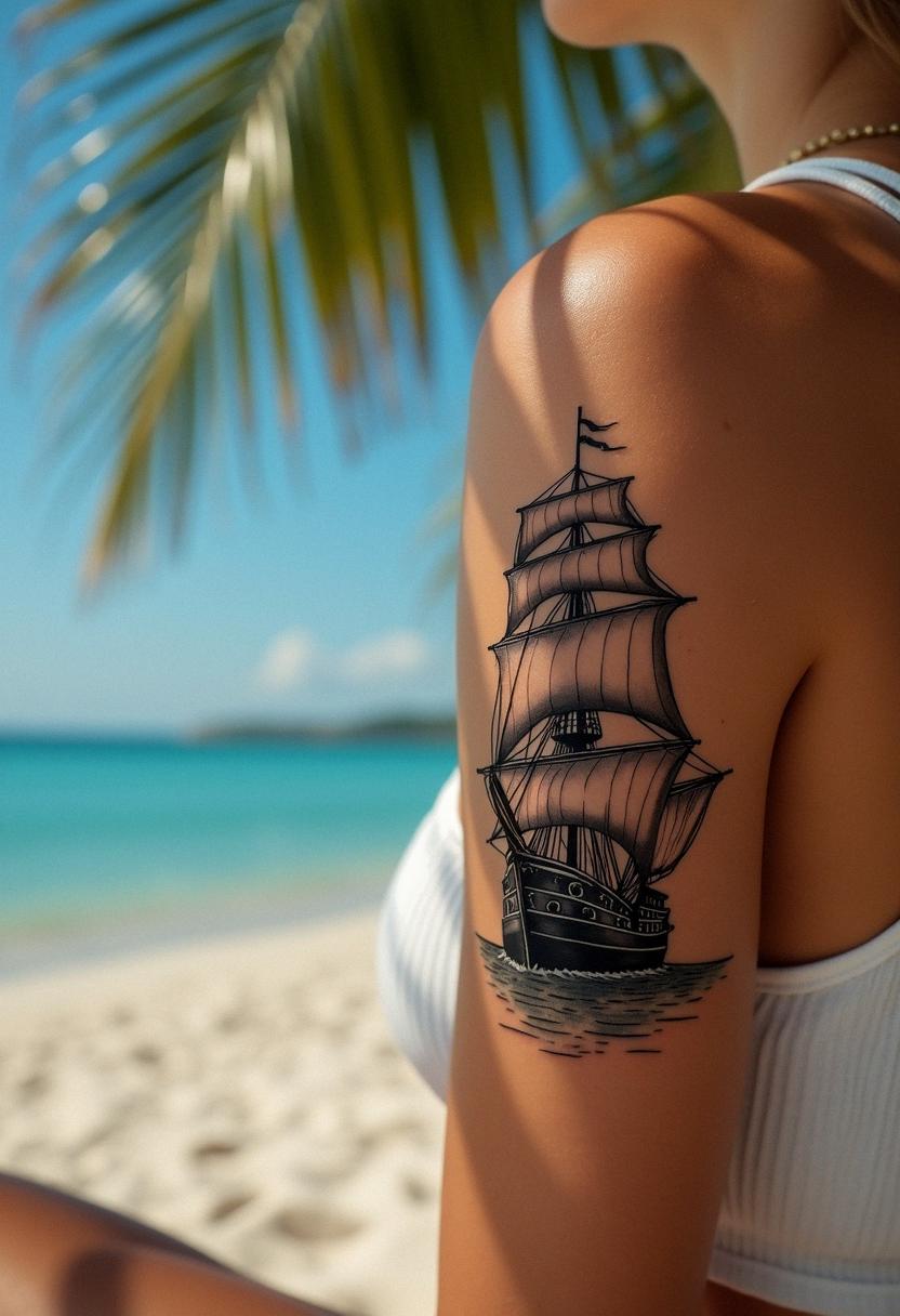 ship tattoo