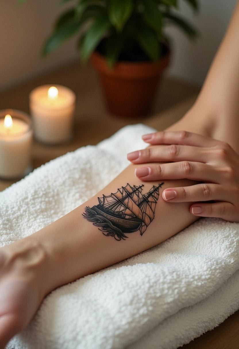 ship tattoo