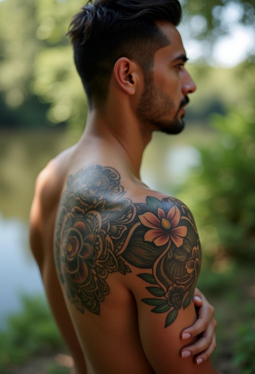 shoulder tattoos for men