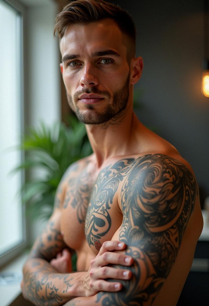 shoulder tattoos for men