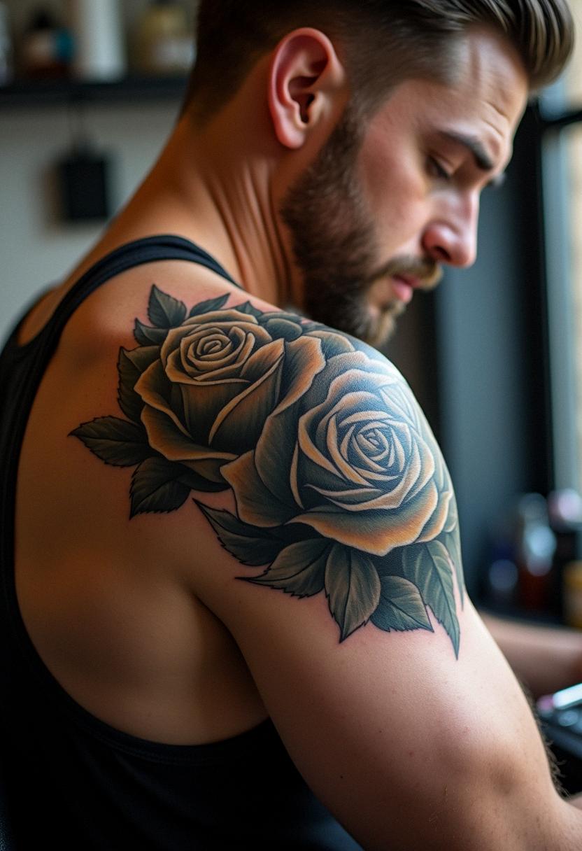 shoulder tattoos for men