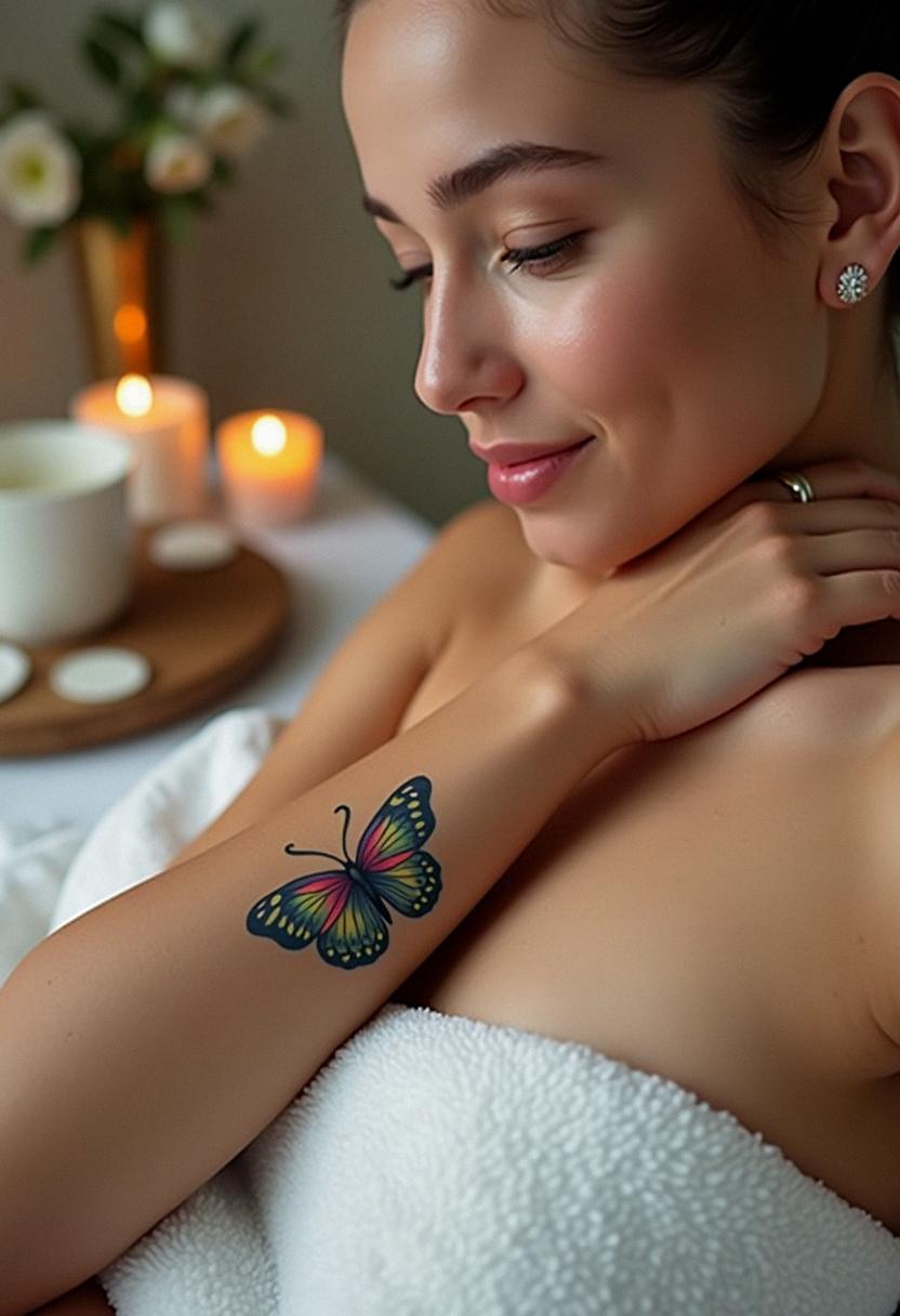 small butterfly tattoo