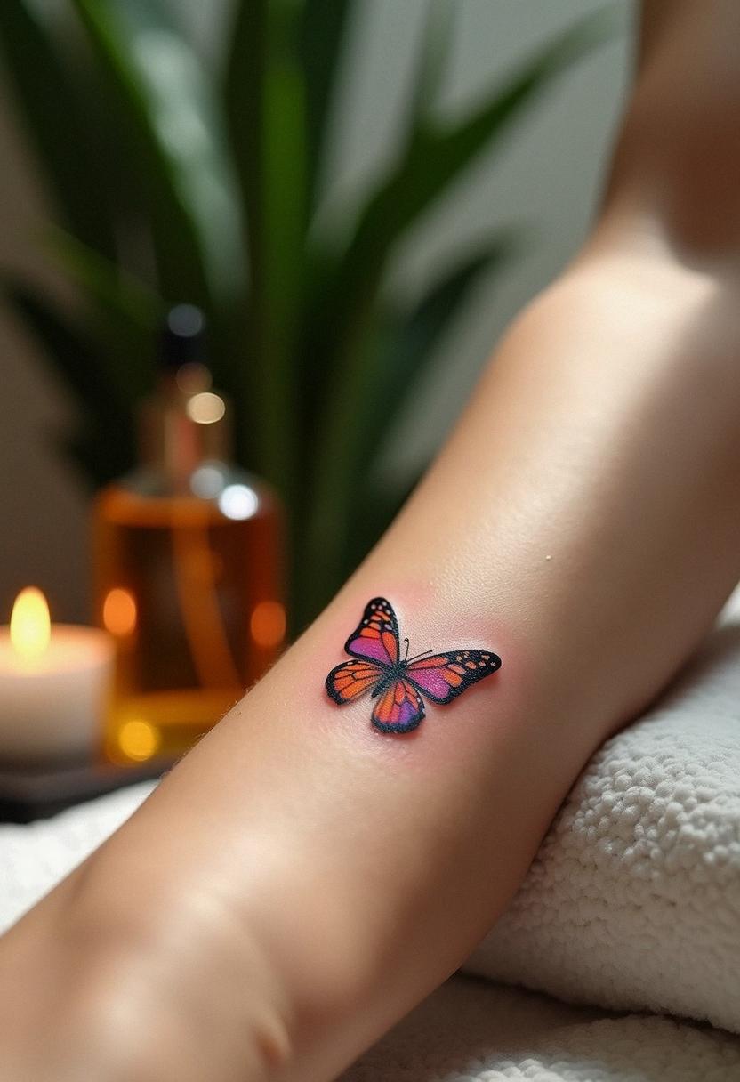 small butterfly tattoo