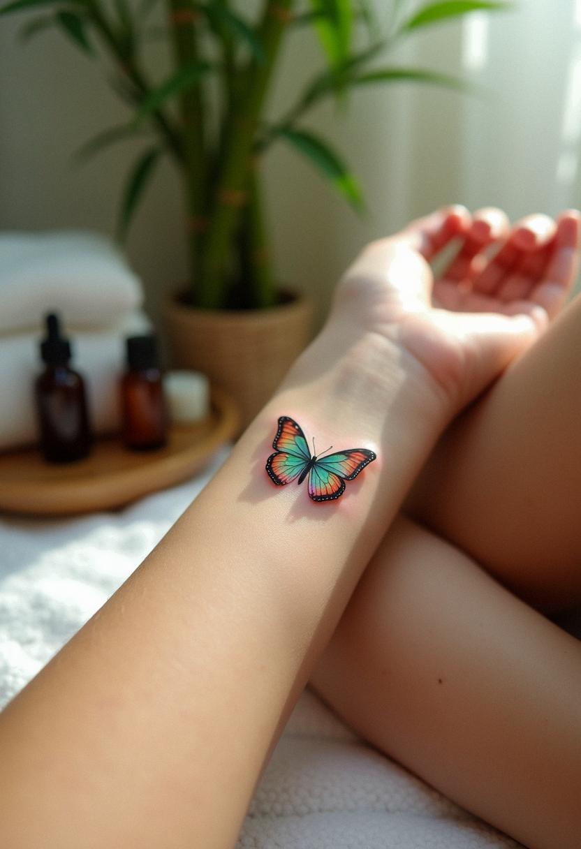 small butterfly tattoo