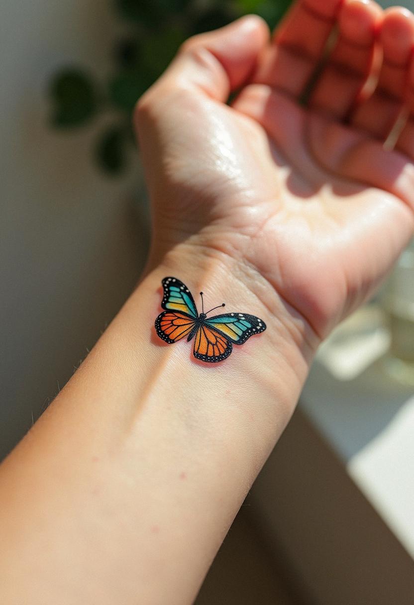 small butterfly tattoo