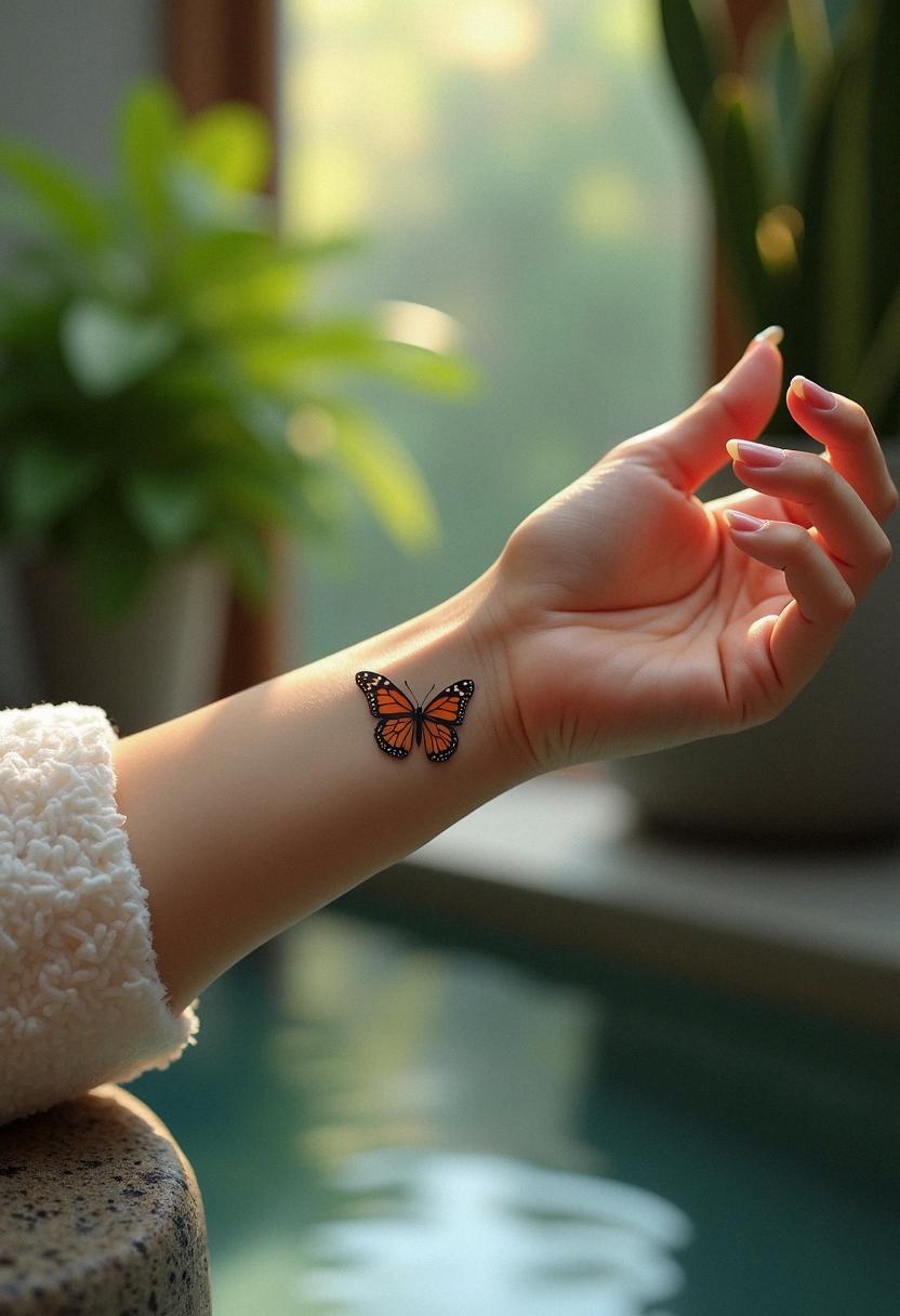 small butterfly tattoo