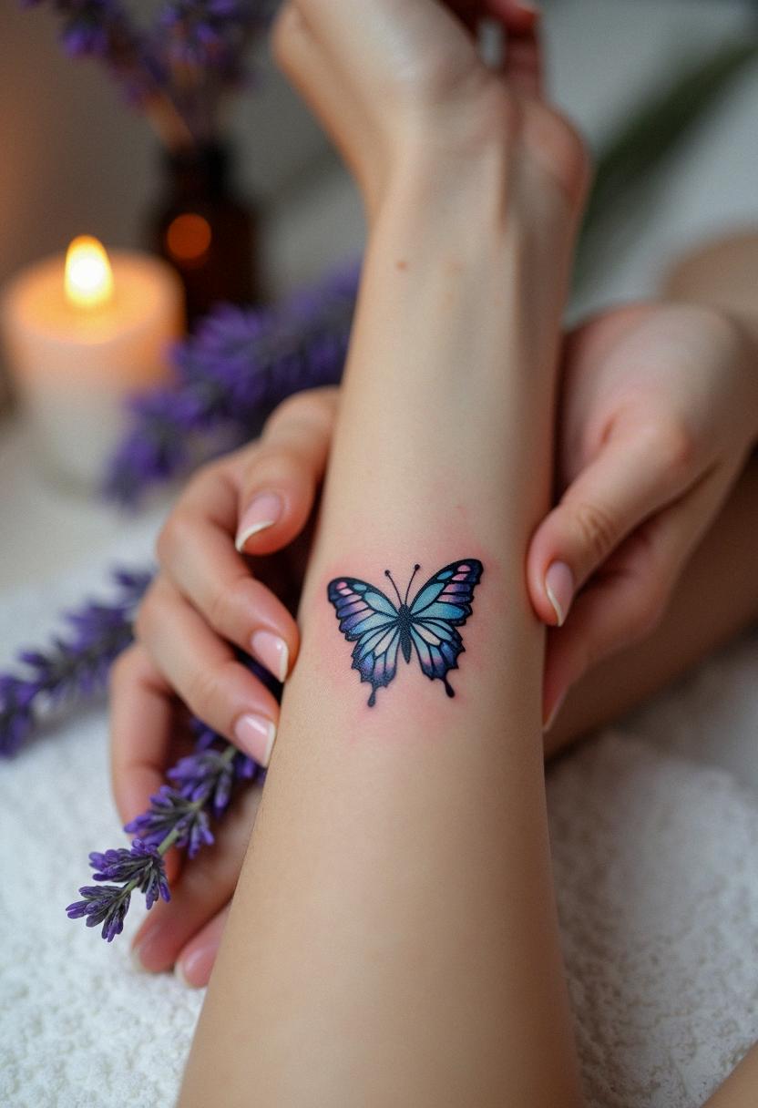 small butterfly tattoo
