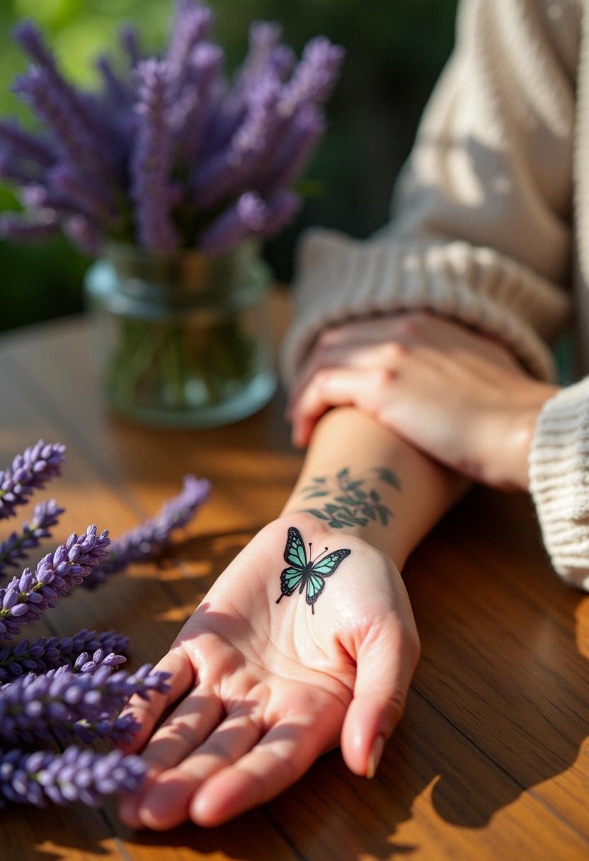 small butterfly tattoo