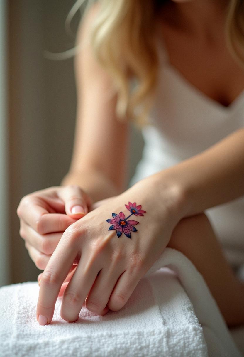 small flower tattoo