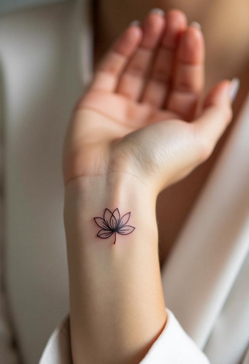 small flower tattoo