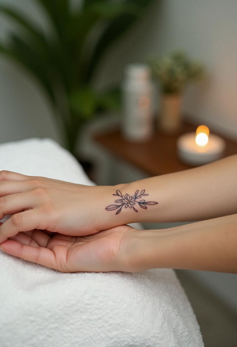 small flower tattoo