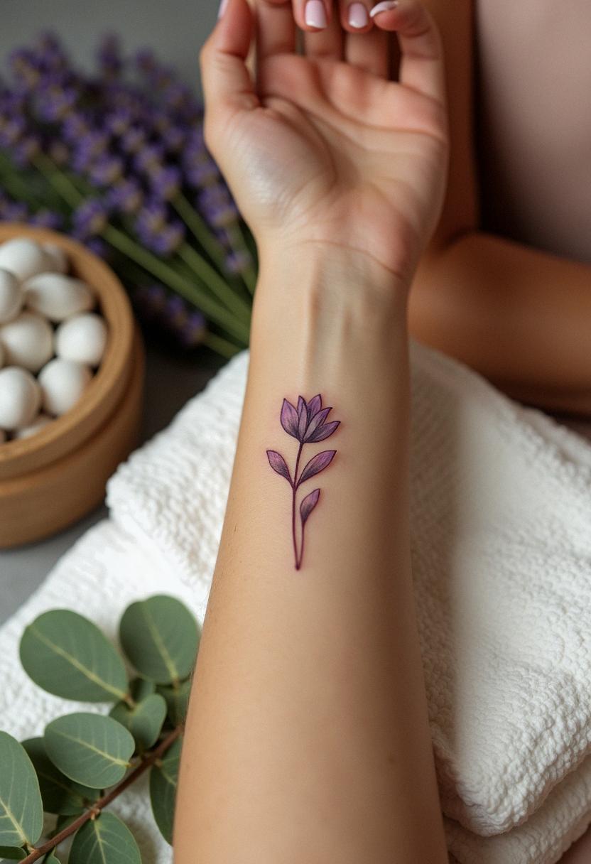 small flower tattoo