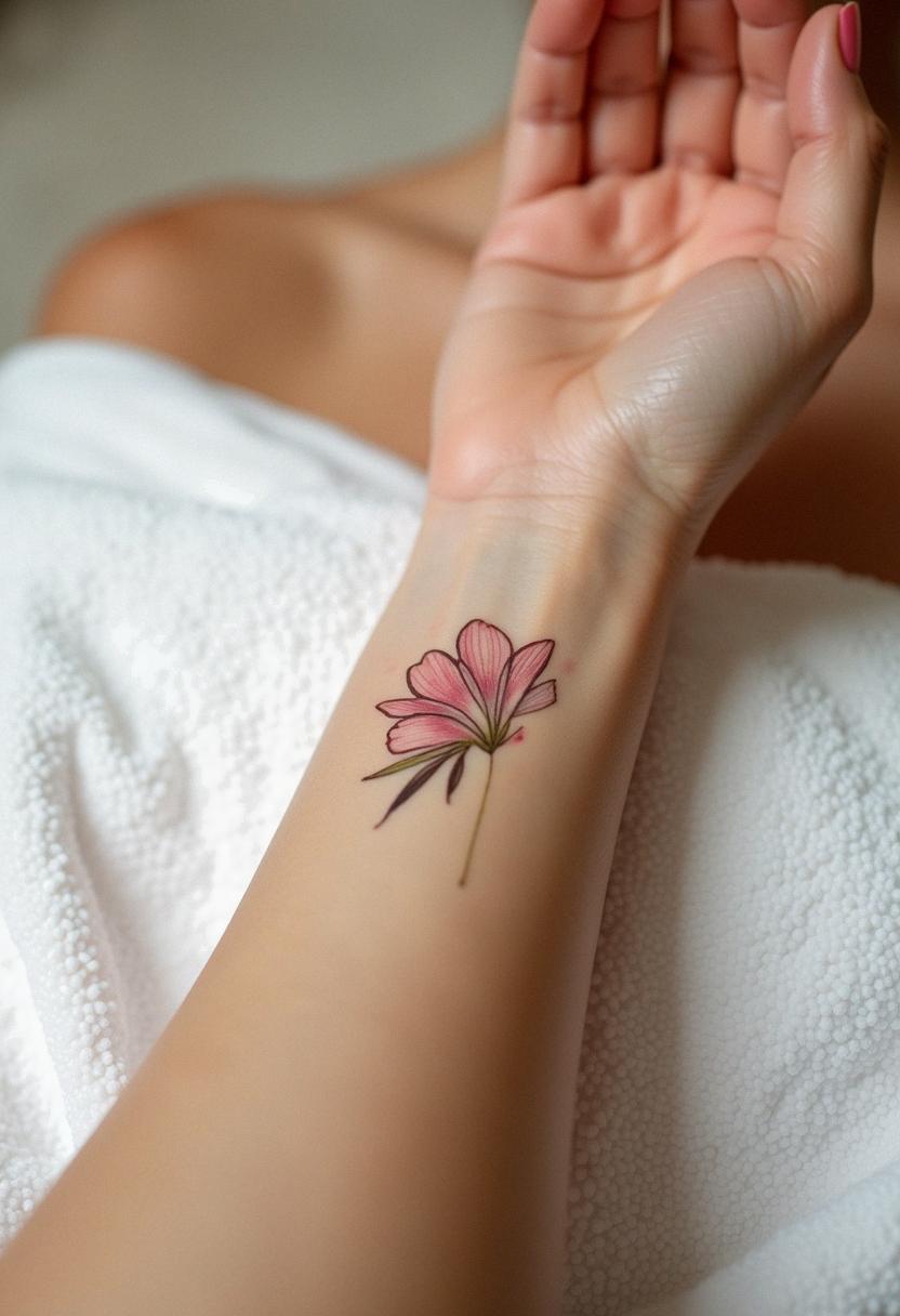 small flower tattoo