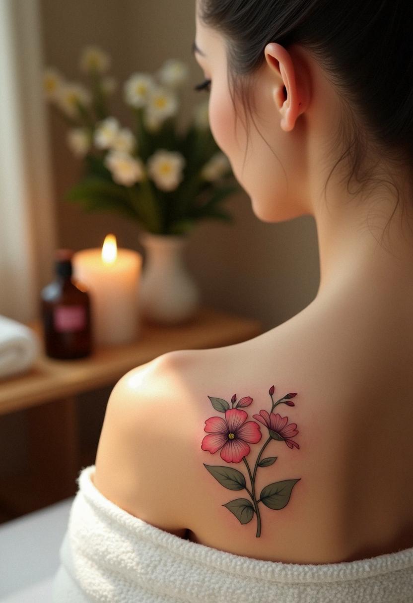 small flower tattoo
