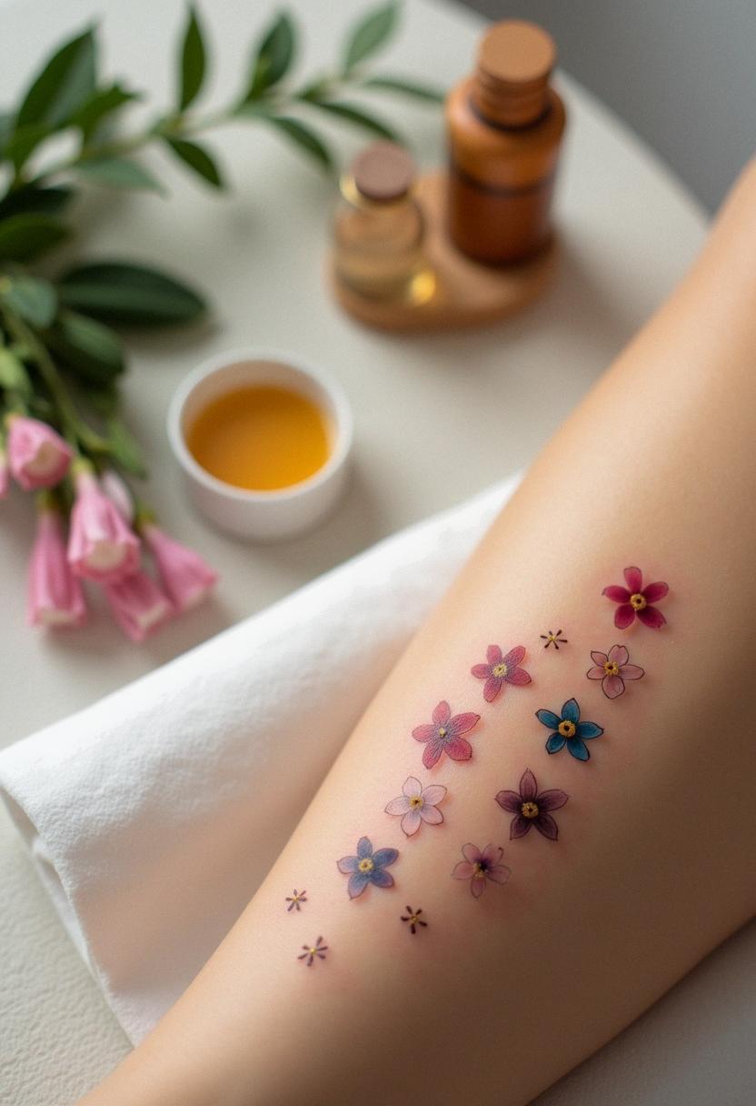 small flower tattoos