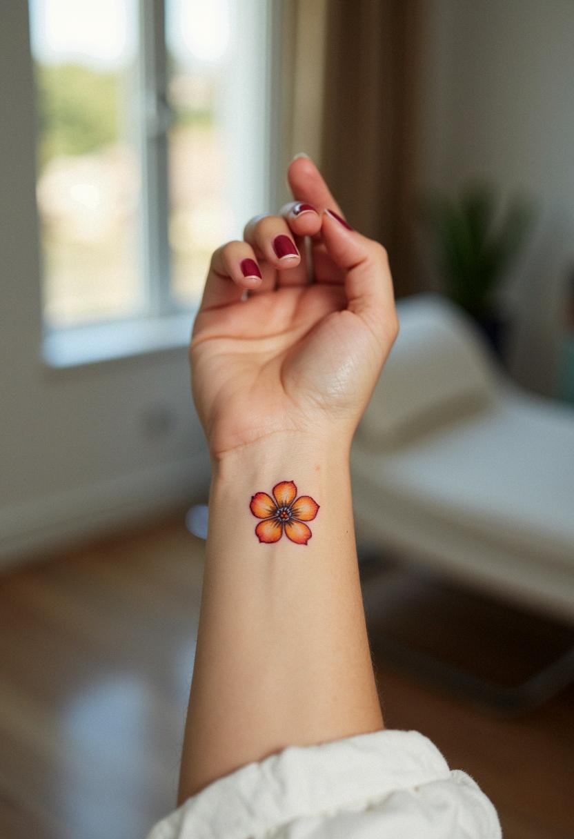 small flower tattoos