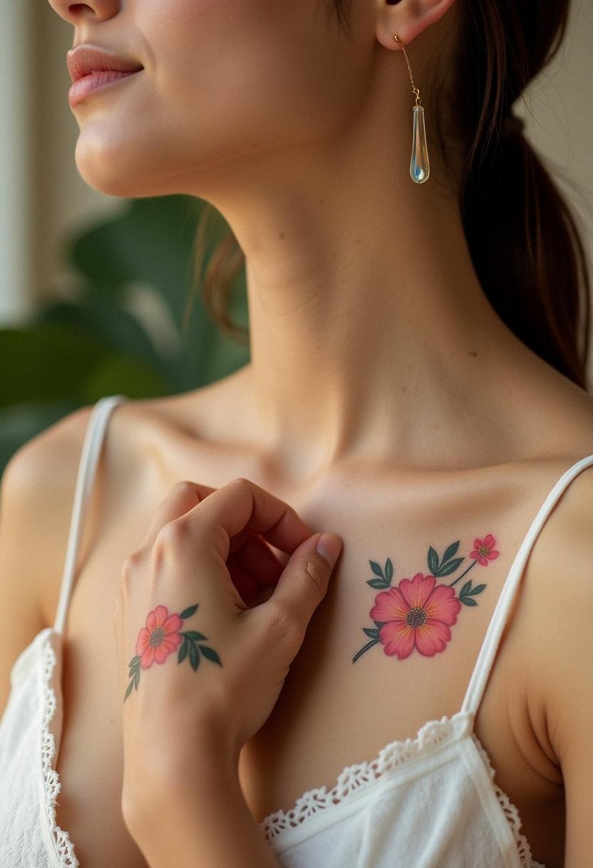 small flower tattoos