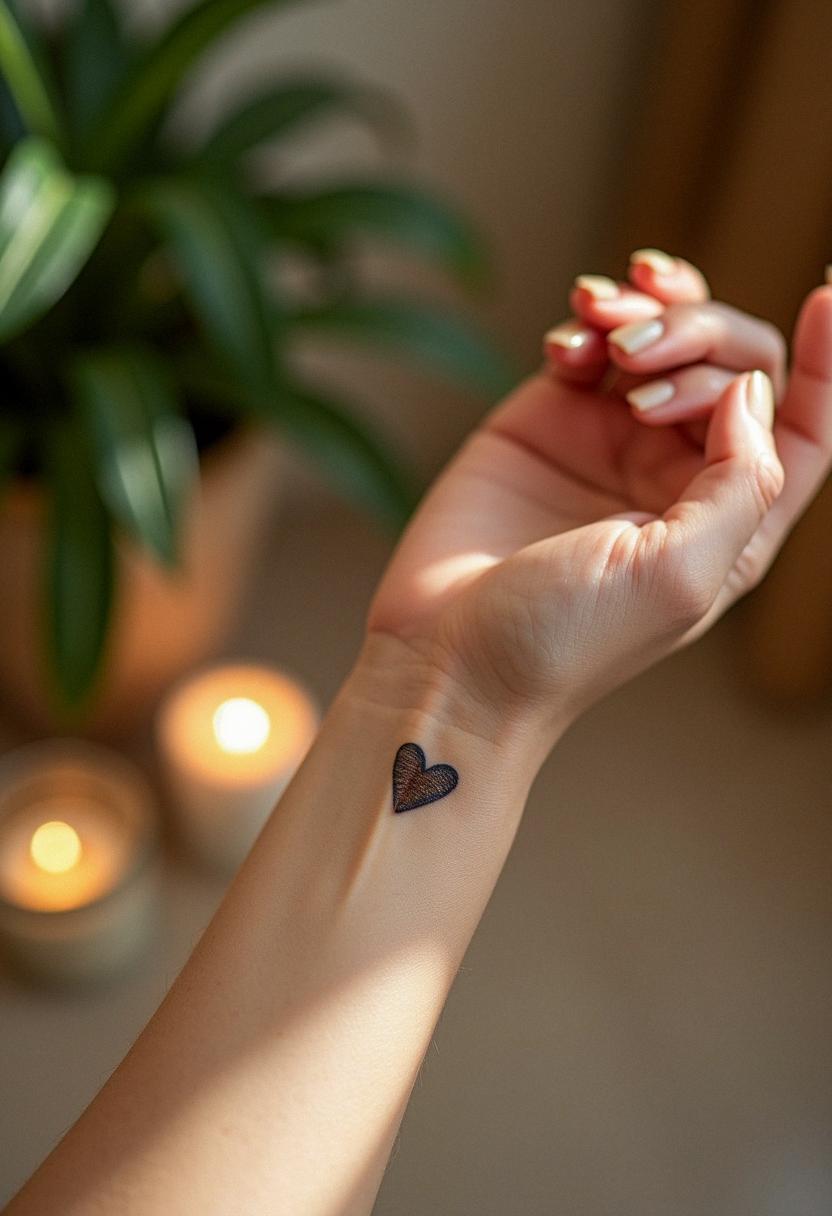 small heart tattoos