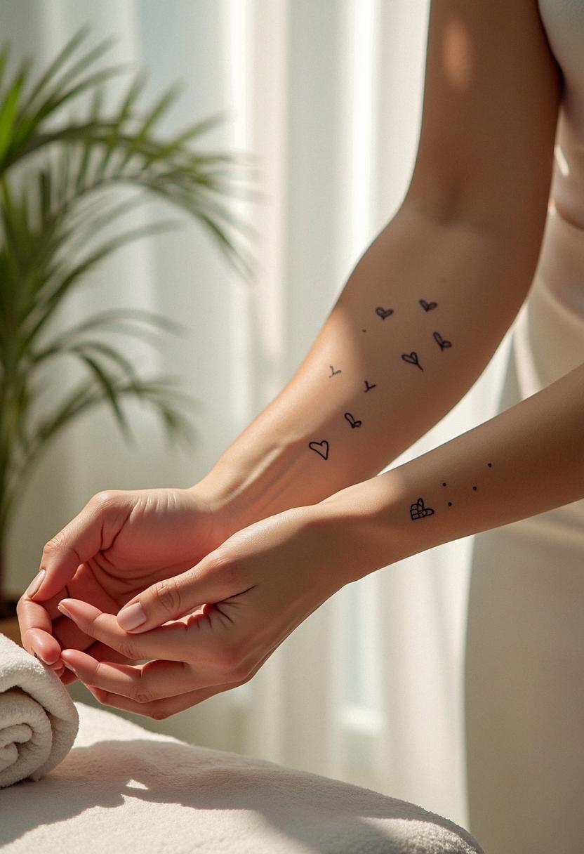 small heart tattoos