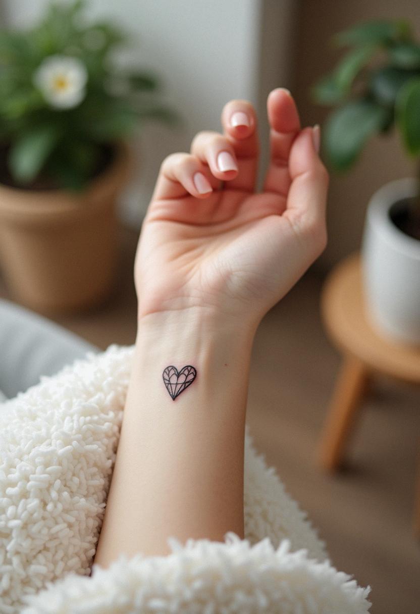 small heart tattoos