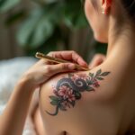 Snake Flower Tattoo 00001