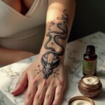 Snake Skull Tattoo 00002