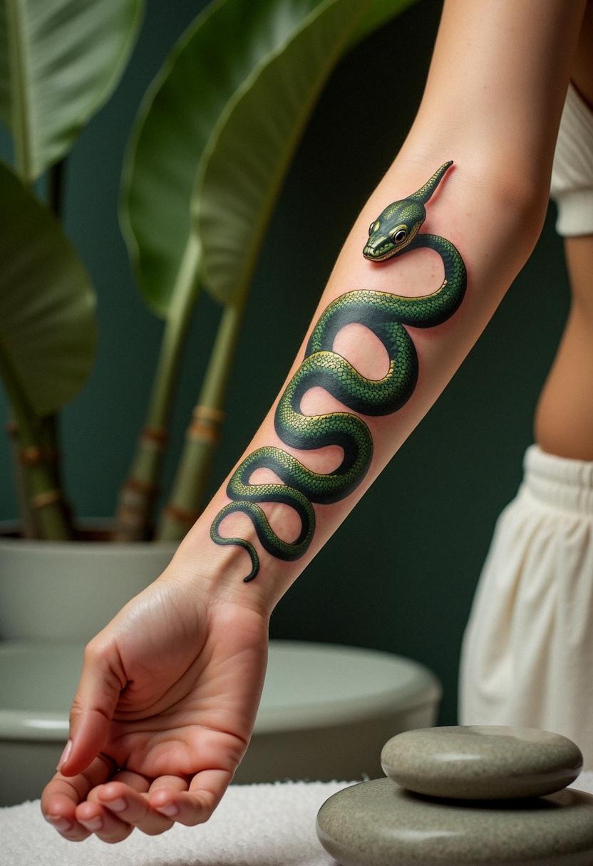 snake tattoo