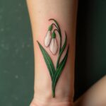 Snowdrop Flower Tattoo 00001