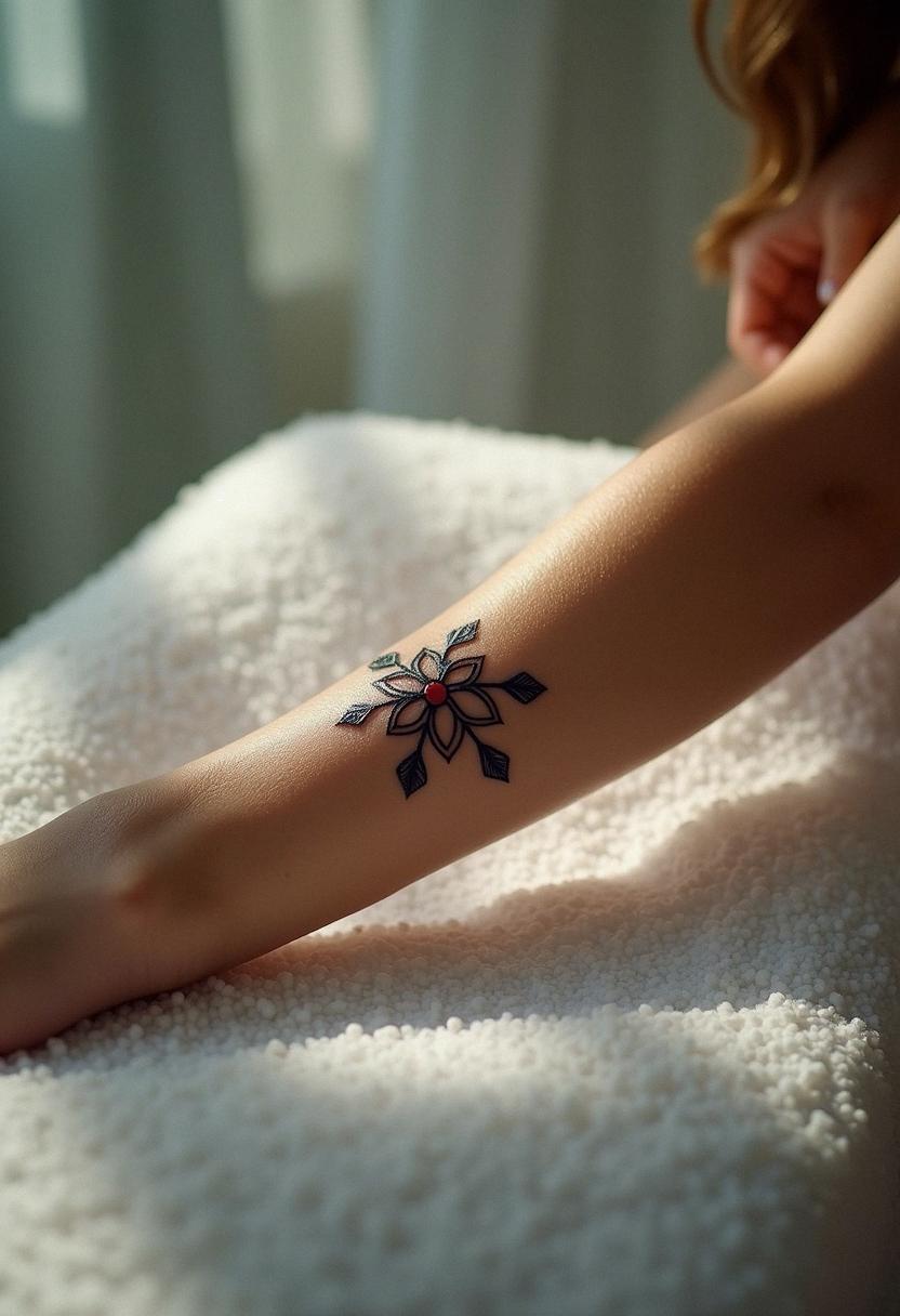 snowflake tattoo