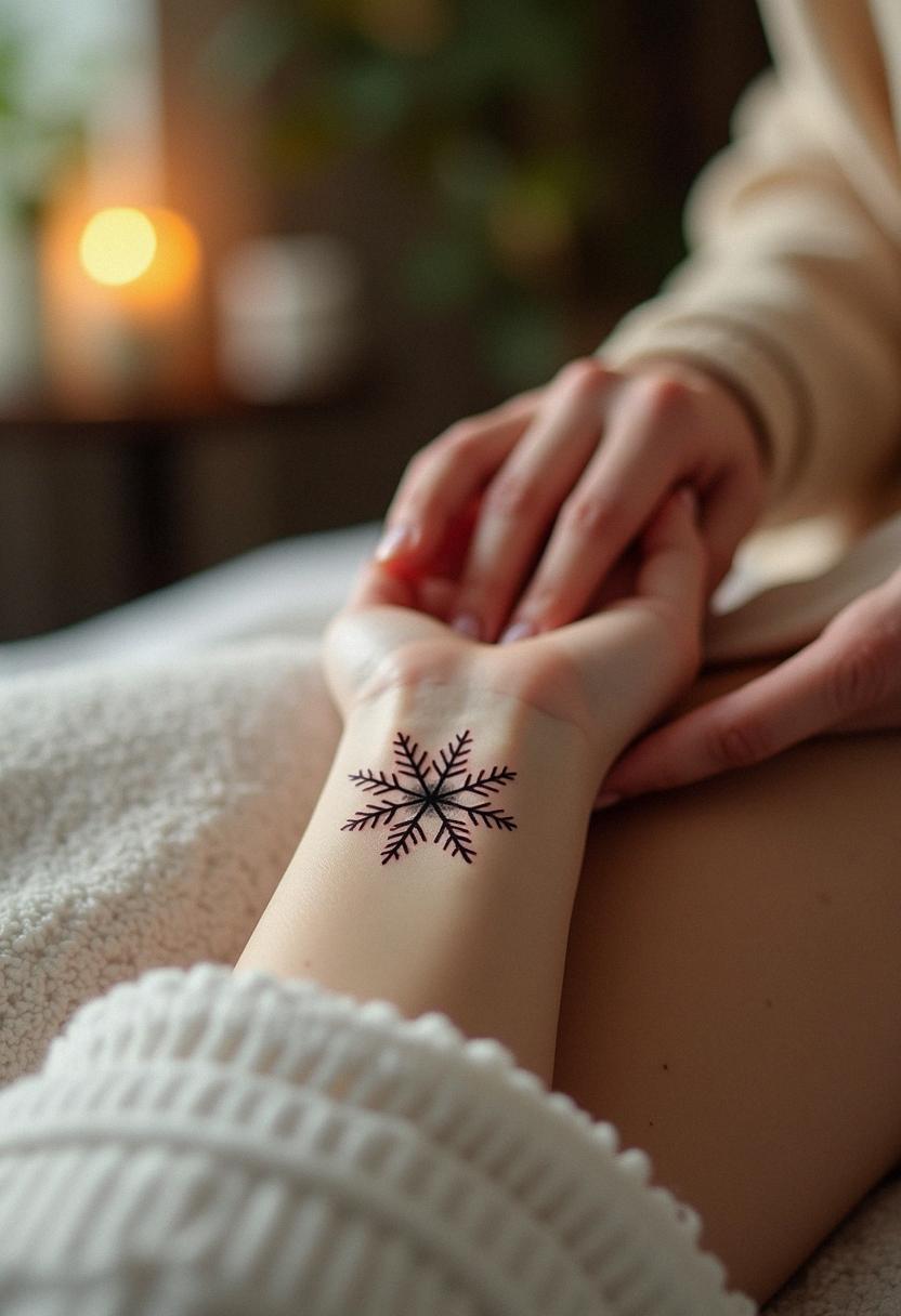 snowflake tattoo