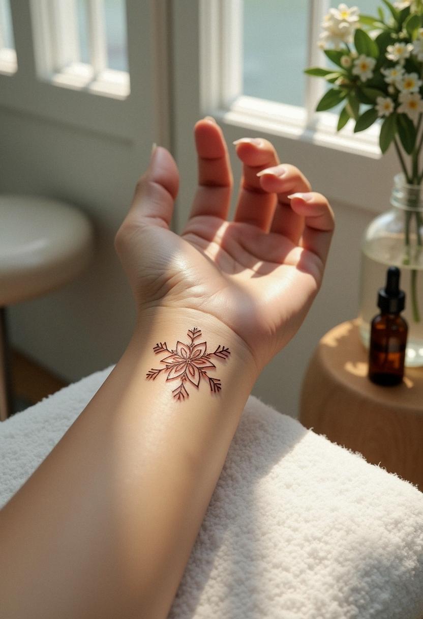 snowflake tattoo