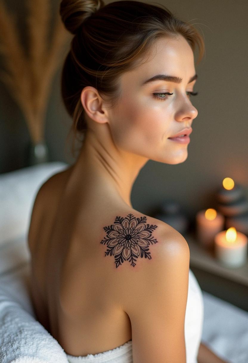 snowflake tattoo