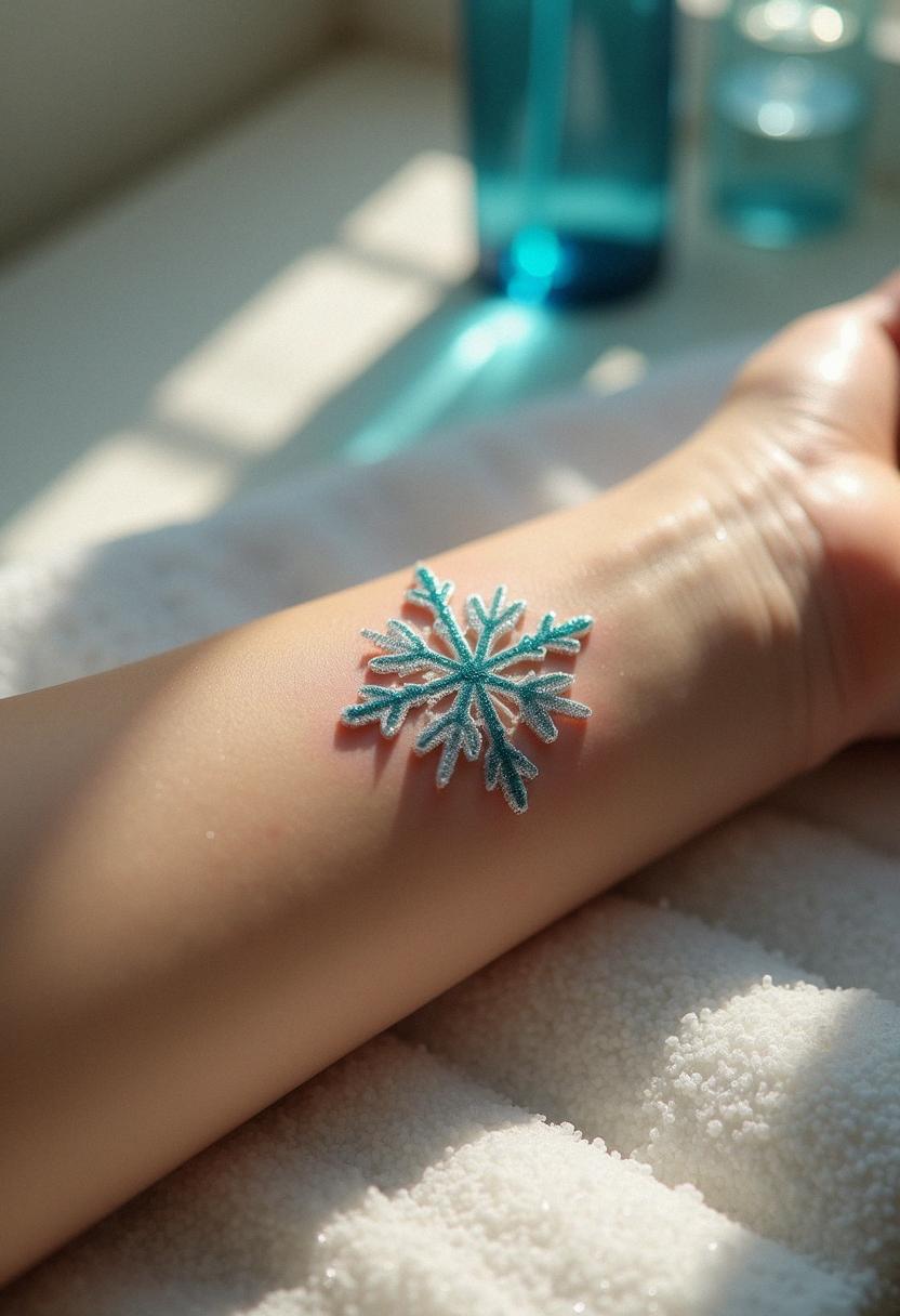 snowflake tattoo