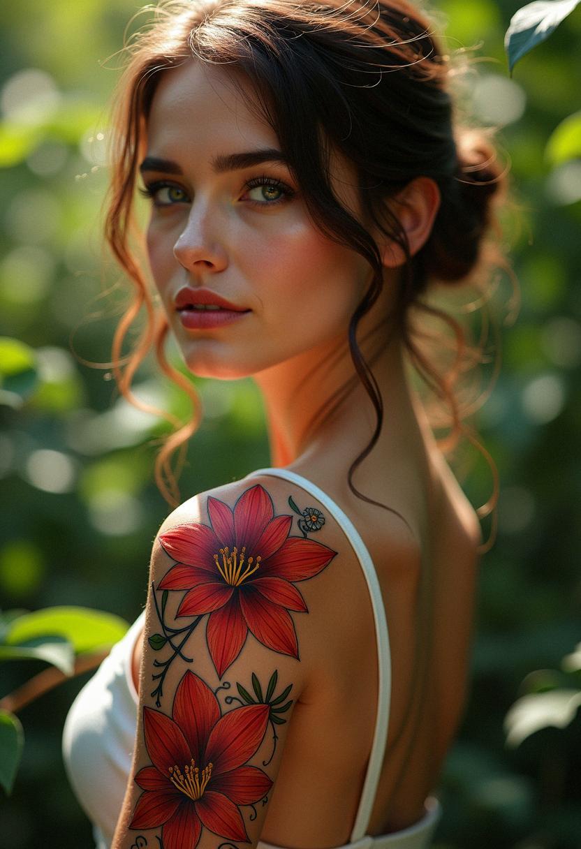 spider lily tattoo