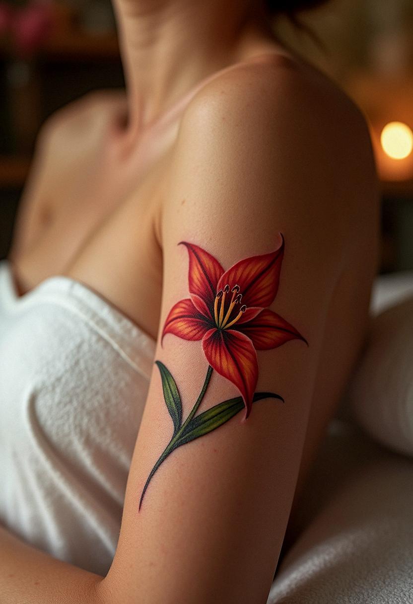 spider lily tattoo