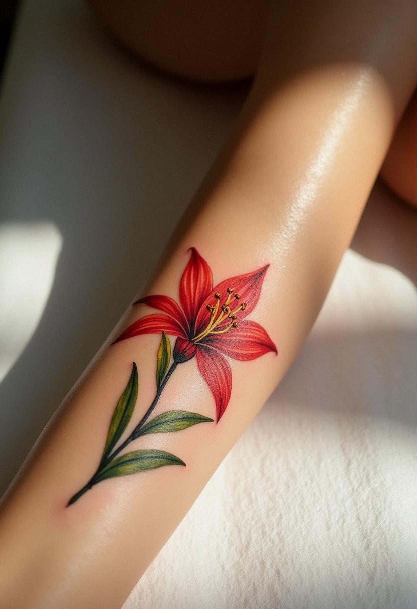 spider lily tattoo