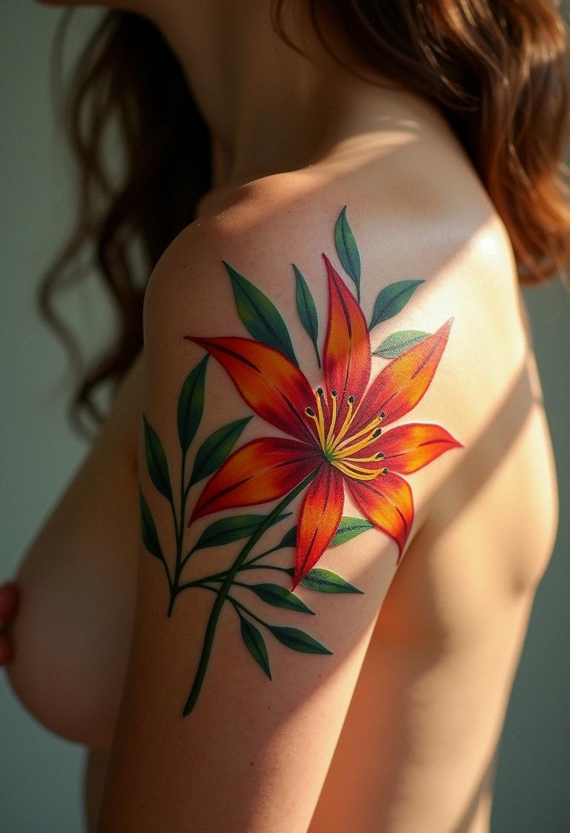 spider lily tattoo