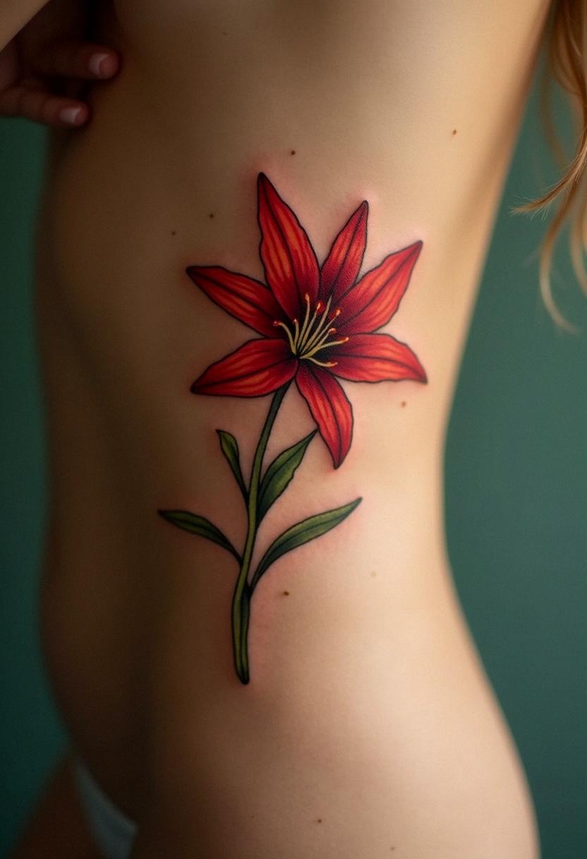 spider lily tattoo