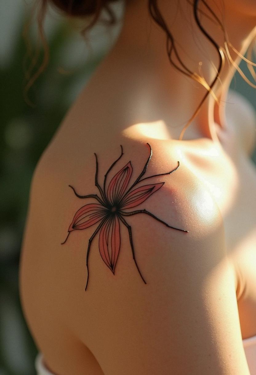 spider lily tattoo