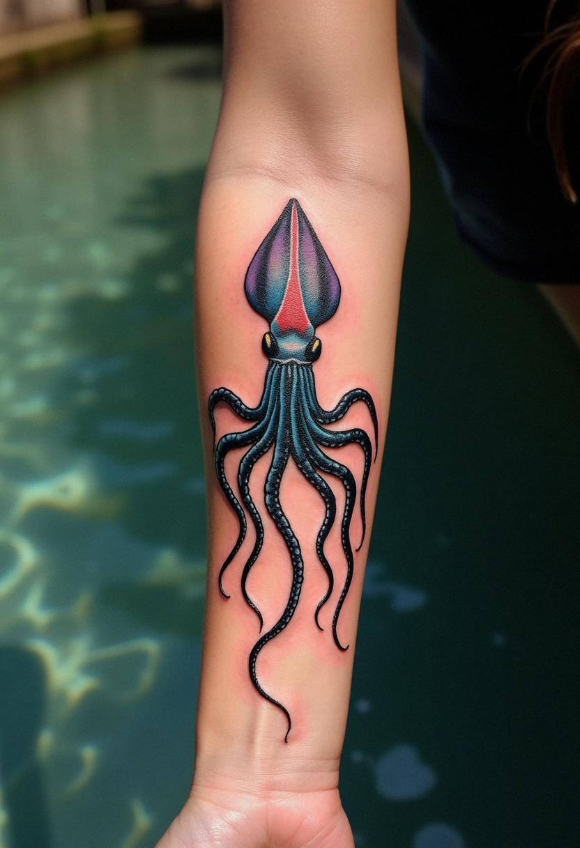 Unique Squid Tattoo Designs - Cozy Vibes