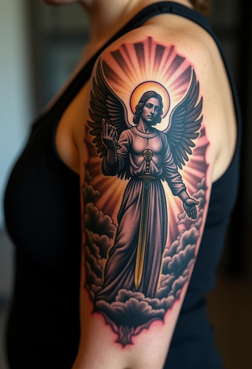 st michael archangel tattoo