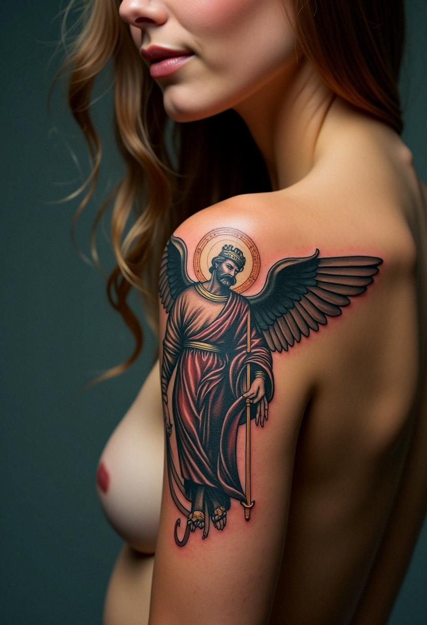 st michael archangel tattoo