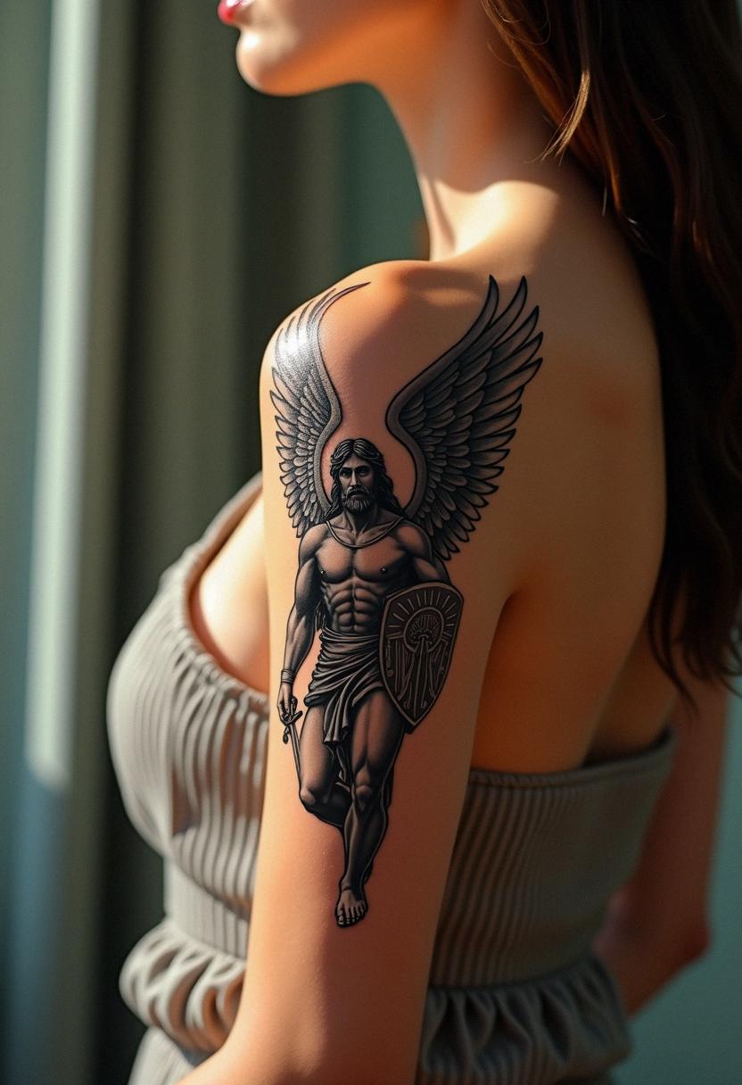 st michael archangel tattoo