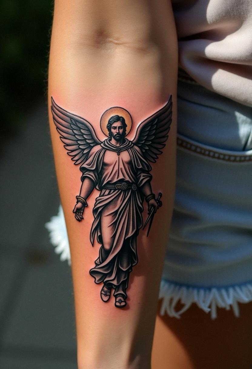 st michael archangel tattoo