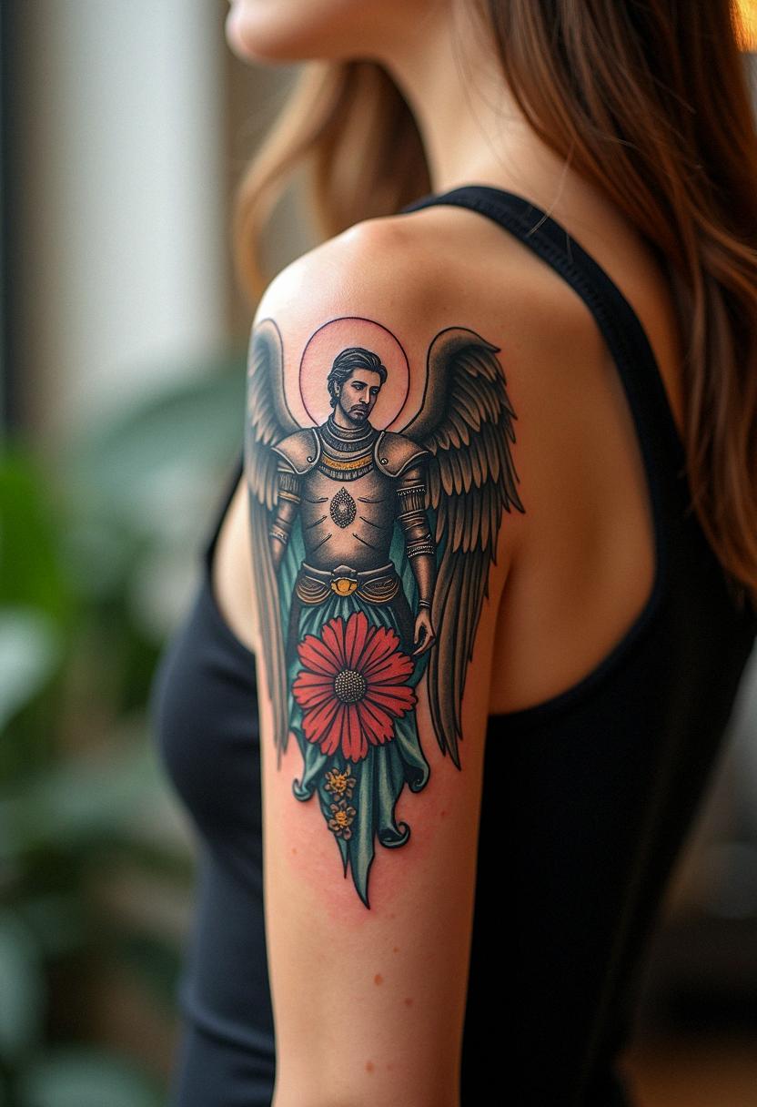 st michael archangel tattoo