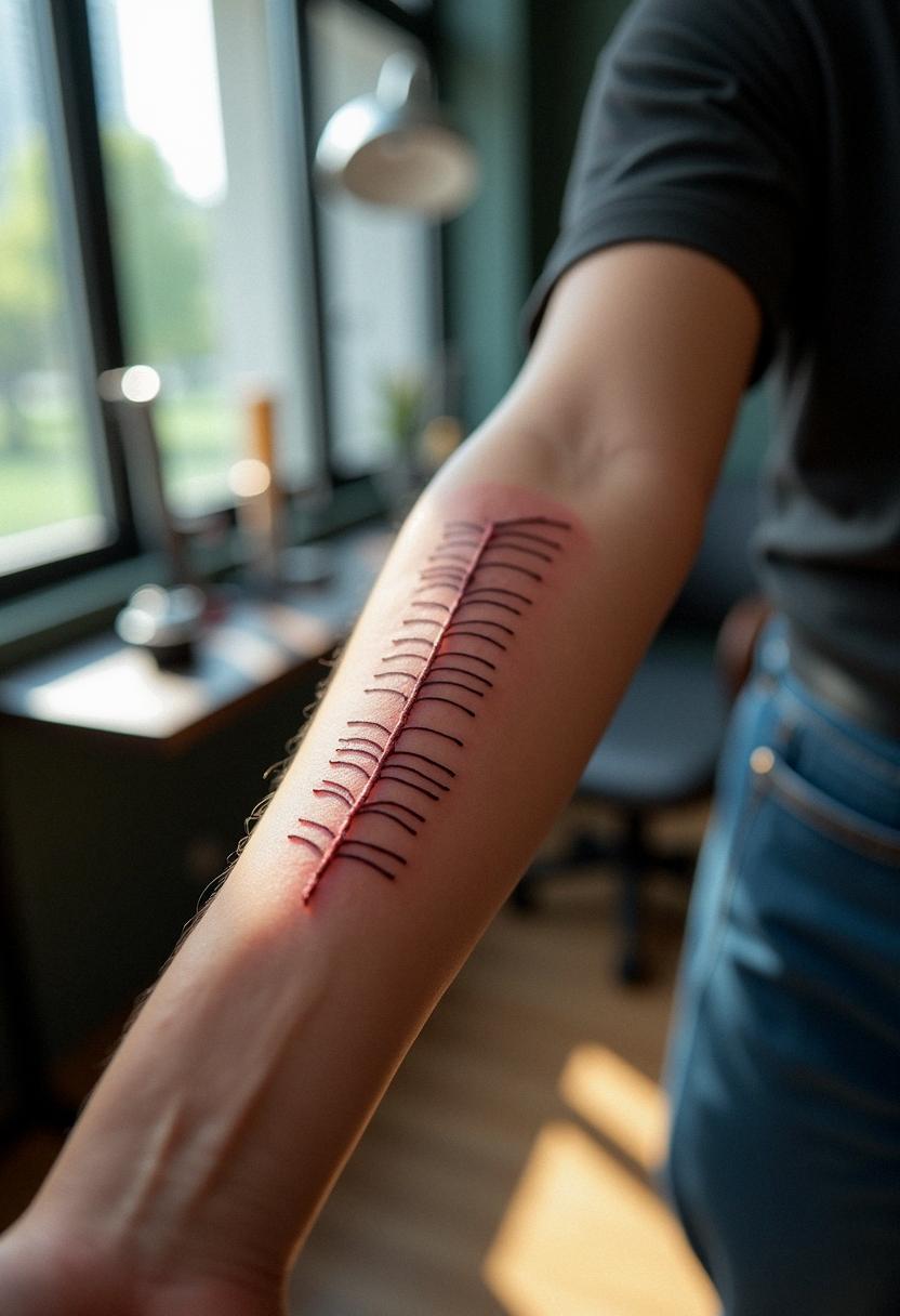 stitches tattoo