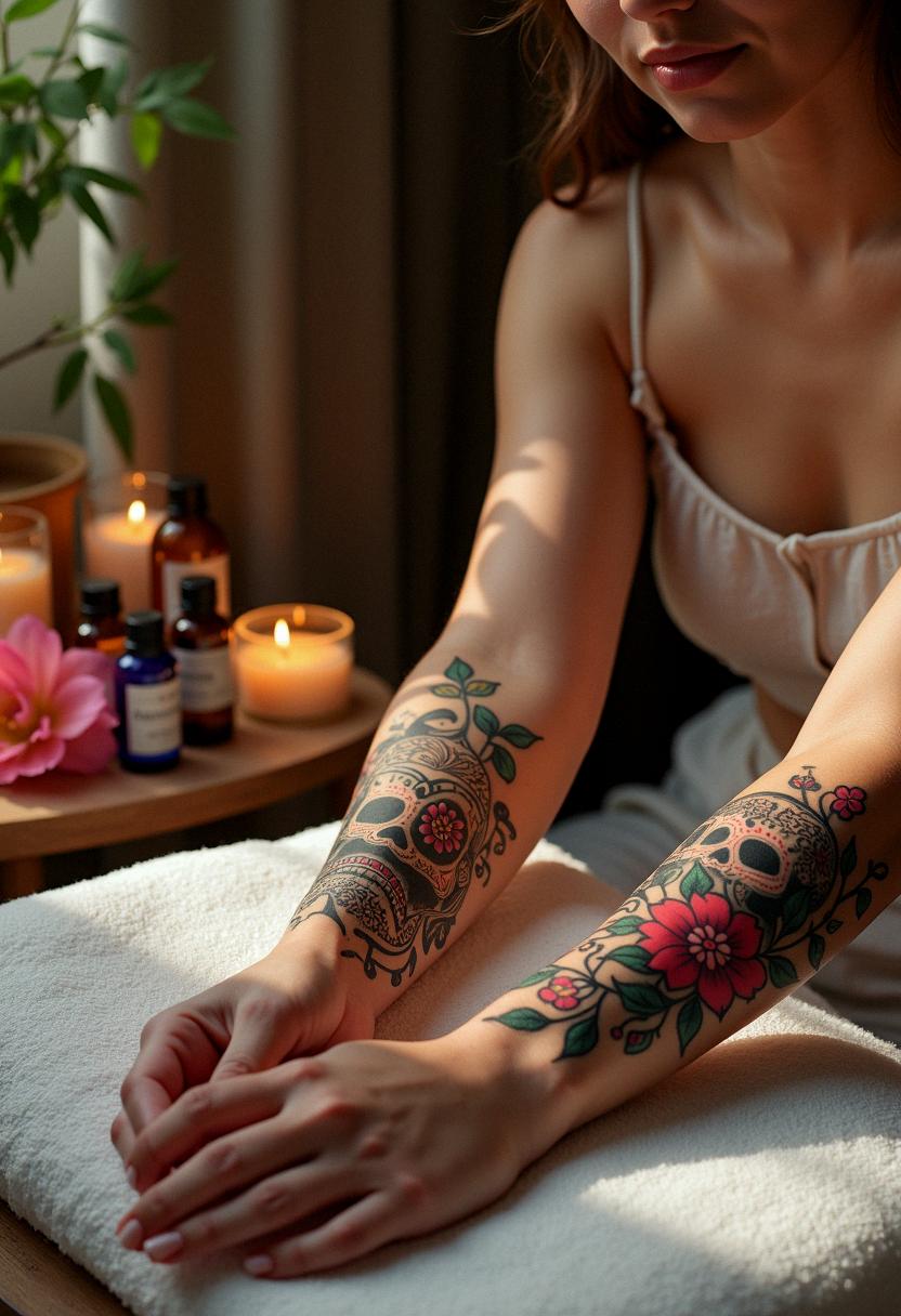 sugar skull tattoo