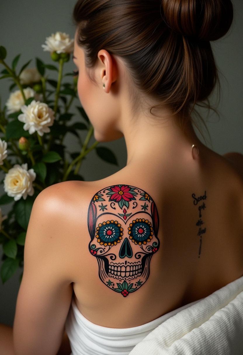 sugar skull tattoo