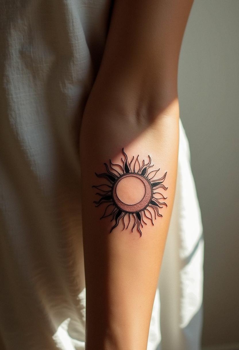 sun and moon tattoo