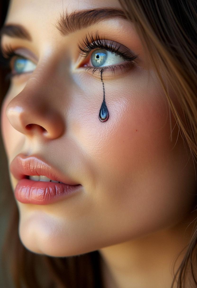 tear drop tattoo